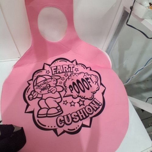 ADULT RUBIES WHOOPEE CUSHION COSTUME - OSFM - PINK (STYLE: F76332) image 2