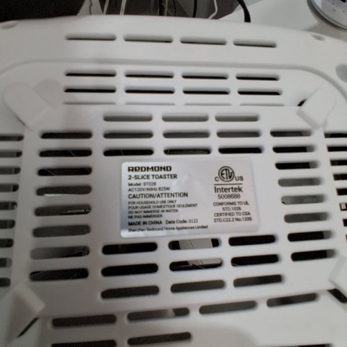 REDMOND 2 SLICE RETRO STAINLESS STEEL TOASTER - WHITE (MODEL: ST028) image 2