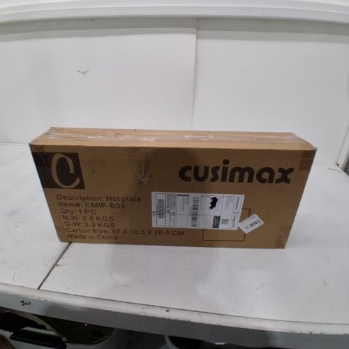 CUSIMAX DUAL INFRARED COOKTOP CERAMIC GLASS HEATING PLATE STAINLESS STEEL BASE - 1800W - BLACK (MODEL: CMIP-B09C) image 5