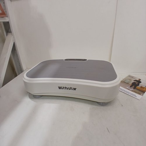 WITHSTAR POWER WAVER VIBRATION PLATE PLATFORM FOR LYMPHATIC DRAINAGE - WHITE AND GREY - (MODEL: BD-001) image 4