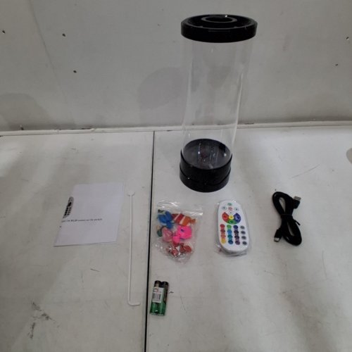 SENCU SENSORY FISH LAMP, 4 FISH INCLUDED - 11.35" H - BLACK image 3