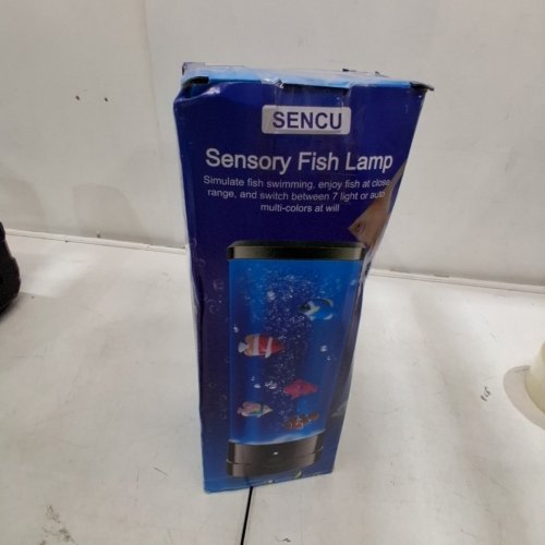 SENCU SENSORY FISH LAMP, 4 FISH INCLUDED - 11.35" H - BLACK image 5