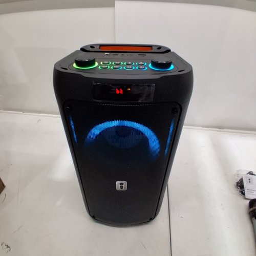 3PC PORTABLE BLUETOOTH KARAOKE MACHINE WITH TWO WIRELESS MICROPHONES - BLACK - (MODEL: K71) image 2