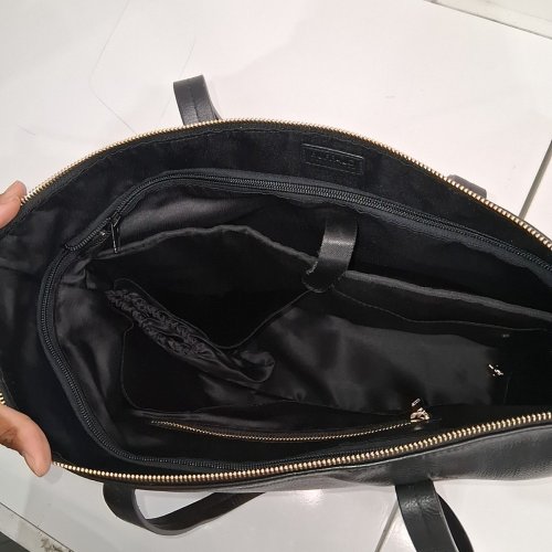 BUFFALO DAVID BITTON LEATHER TOTE SHOULDER BAG - BLACK (MODEL: 2012486) image 3