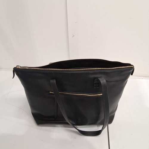 BUFFALO DAVID BITTON LEATHER TOTE SHOULDER BAG - BLACK (MODEL: 2012486) image 4