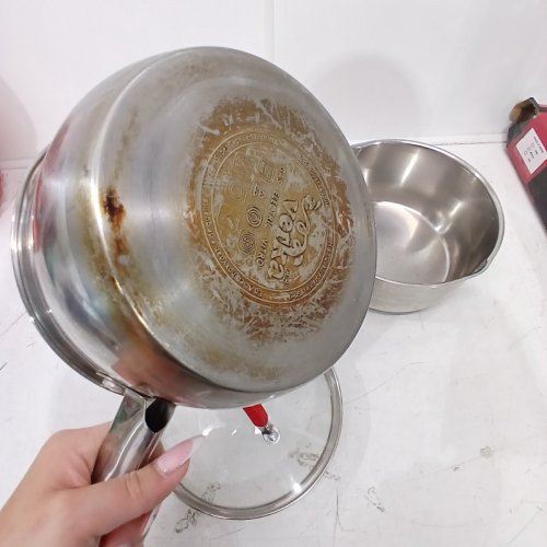 3PC VERKA MILK AND SAUCE PAN - 8" / 7" - STAINLESS STEEL (MODEL: 1801162) image 4