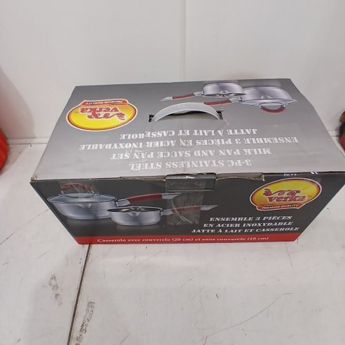 3PC VERKA MILK AND SAUCE PAN - 8" / 7" - STAINLESS STEEL (MODEL: 1801162) image 5