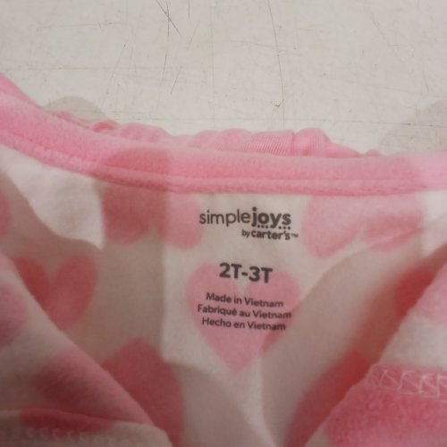 GIRLS SIMPLE JOYS BY CARTER'S HEART PRINT GARMENT - 2T-3T - PINK image 2