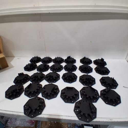 26PK ADJUSTABLE PLASTIC JOIST SUPPORT DECKING PEDESTAL - 6" - BLACK image 2