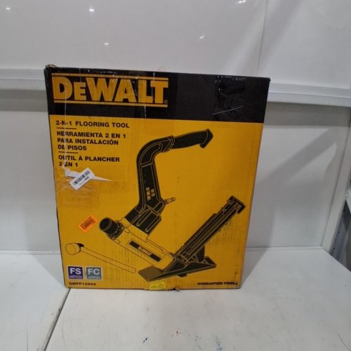 DEWALT 2-IN-1 FLOORING TOOL 100PSI AIR POWERED - YELLOW/BLACK - (MODEL: DWFP12569) image 4
