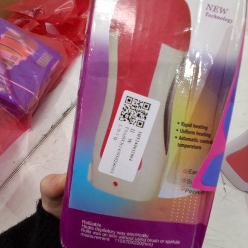LIGHT WEIGHT WAX ROLLER - PINK\WHITE image 2
