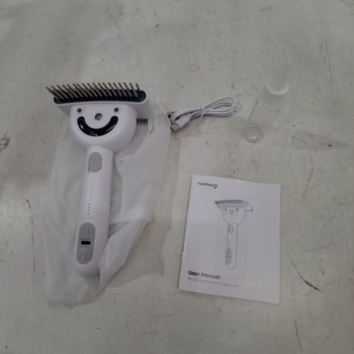 FEELNEEDY DOUBLE-SIDED PET SPRAY COMB - WHITE (MODEL: FN-C24) image 4