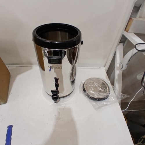 STAINLESS STEEL THERMO INSULATED BEVERAGE DISPENSER WITH SPIGOT - 9.2L - SILVER/BLACK (MODEL: WNS-D3) image 3
