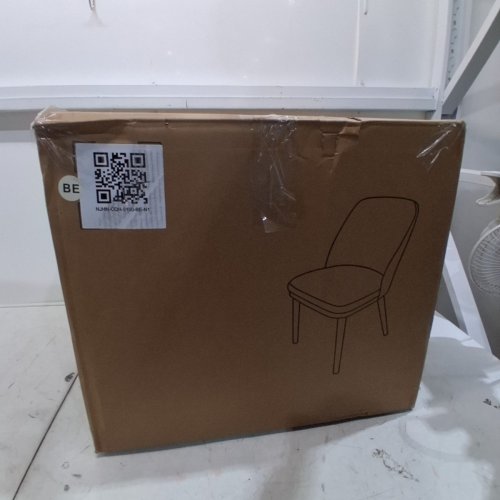 2PK COLAMY MODERN UPHOLSTERED DINING CHAIRS- 30" X 19" - BEIGE/BROWN (MODEL: 3100) image 7