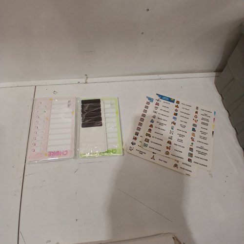 KIDS MAGNETIC CHORE CHART SET - PINK/GREEN image 2