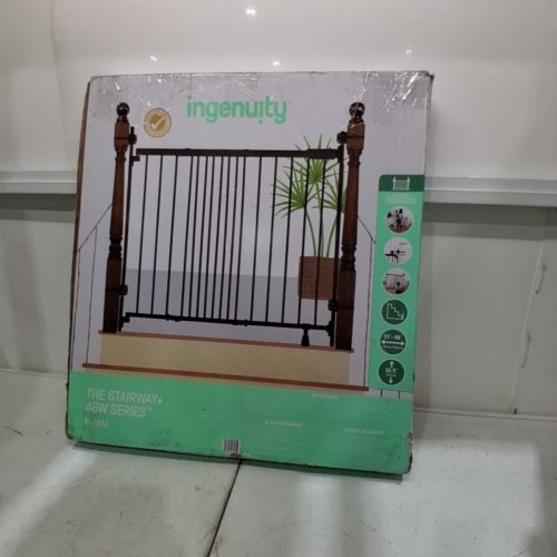 INGENUITY THE STAIRWAY+ 46W SERIES PET/BABY GATE - 32.5" X 31"-46" - BLACK (MODEL: 17171) image 4