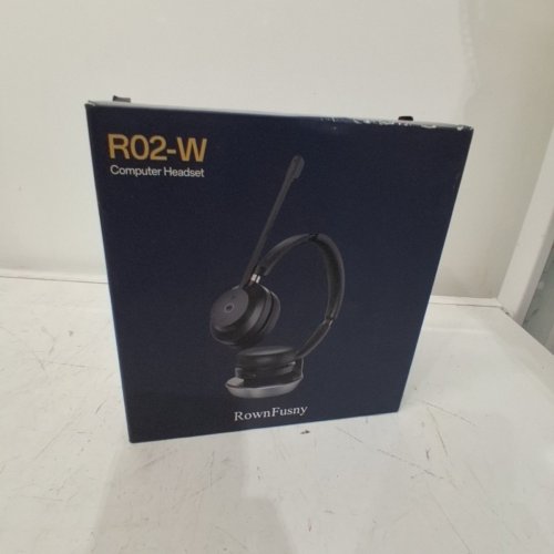 ROWNFUSNY WIRELESS BLUETOOTH HEADSET - BLACK (MODEL:R02-W) image 5