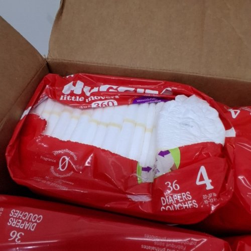 144PK HUGGIES LITTLE MOVERS DISPOSABLE DIAPERS, SIZE 4 image 3