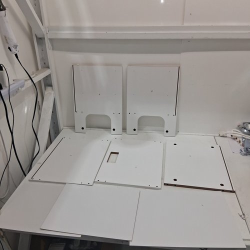 JOONEE 2 DRAWER NIGHTSTAND WITH OUTLET AND LED LIGHTS - 15'' X 24'' - WHITE (MODEL:ZG-0004) image 4