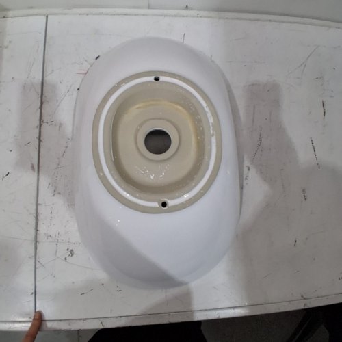 VEVOR OVAL VESSEL BATHROOM SINK - 23.3" X 14.2" X 6.2" - WHITE (MODEL: RS1196) image 5