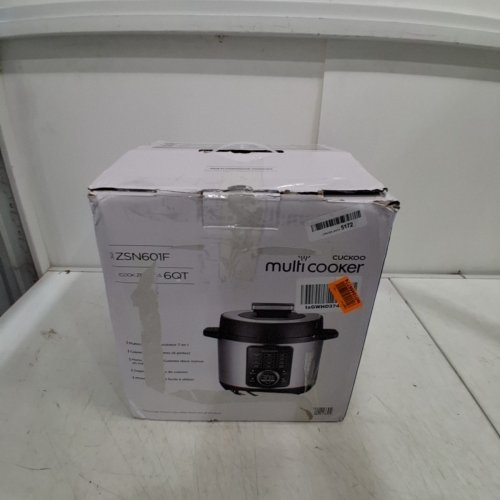 CUCKOO 10-IN-1 DIGITAL PRESSURE COOKER - 24 CUP (UNCOOKED) CAPACITY - STAINLESS STEEL/BLACK (MODEL: CMC-ZSN601F) image 7