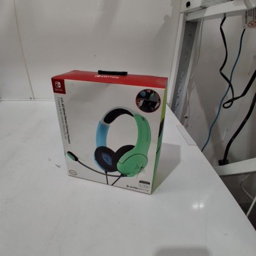 PDP GAMING WIRED STEREO GAMING HEADSET - FOR NINTENDO SWITCH/SWITCH LITE - GREEN AND BLUE (MODEL: LVL40) image 2