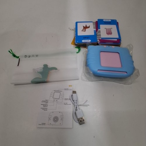 AULLSATY INTERACTIVE TALKING FLASH CARD READER - TURQUOISE image 3