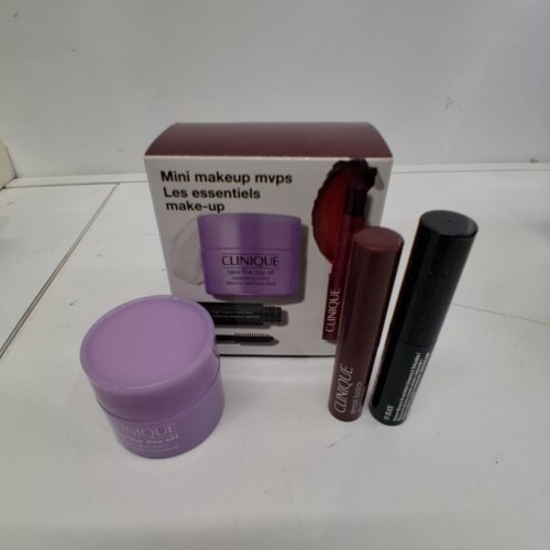 3PC CLINIQUE MINI MAKEUP MVPS SET- CLEANSING BALM/ MASCARA/ LIPSTICK image 3