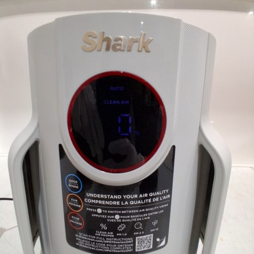SHARK NEVER CHANGE COMPACT PRO HOME AIR PURIFIER WITH HEPA FILTRATION - UP TO 250SQFT - WHITE (MODEL: HP072C) image 2