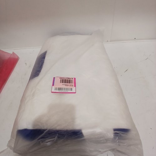CERVICAL SUPPORT MEMORY FOAM NECK PILLOW - 23" X 15" - WHITE AND BLUE image 4
