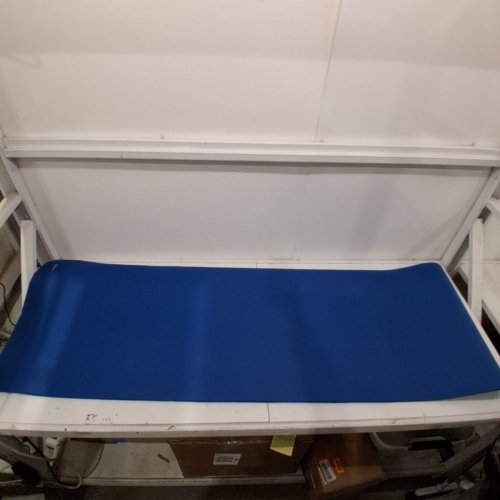 AMAZON BASICS EXTRA THICK EXERCISE YOGA MAT WITH CARRY STRAP - 74" X 24" X 1/2" - BLUE image 3