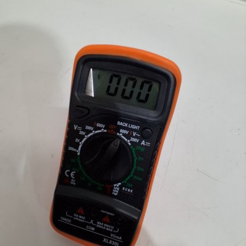 LJPXHHU DIGITAL MULTIMETER ELECTRICAL TESTER WITH BACKLIT LCD DISPLAY - ORANGE (MODEL: XL830L) image 2