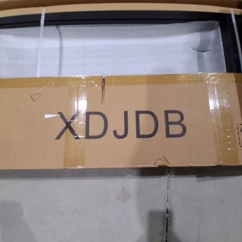 LUCKUP PORTABLE DJ BOOTH DJ FACADE - 41" X 20" - WHITE & BLACK SCRIM image 3
