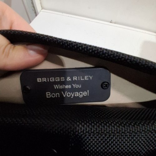 BRIGGS & RILEY CLASSIC GARMENT BAG 35.5L CAPACITY - 22.5" X 24.5" X 2" - TAN AND BLACK (MODEL: BL389-4) image 4