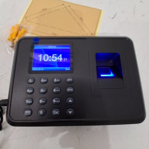 FINGERPRINT TIME ATTENDANCE MACHINE RECORDER - BLACK (model:f01 h) image 2