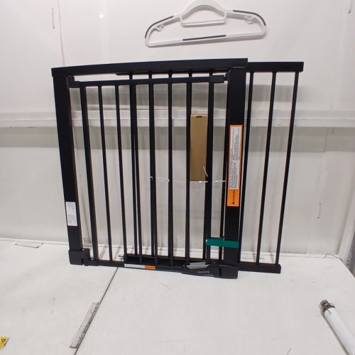 BABELIO PRESSURE MOUNTED METAL BABY GATE - 36" - 57" - BLACK - (MODEL: CB-M-101) image 2