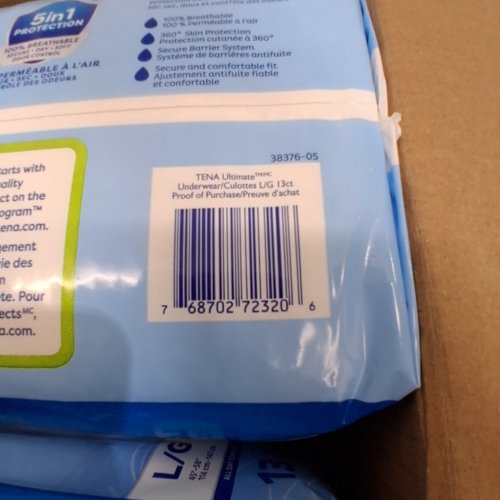 51PK TENA ULTIMATE PROTECTIVE INCONTINENCE UNDERWEAR WITH ULTIMATE ABSORBENCY - LARGE image 2
