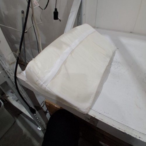WEDGE PILLOW FOR UNDER KNEEE - 18" X 5" - WHITE image 4