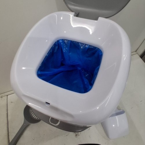 LITTER GENIE PAIL STYLE CAT LITTER WASTE DISPOSAL SYSTEM - WHITE/GREY (MODEL: 00666594210890) image 3
