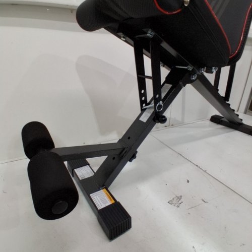 YOLEO ADJUSTABLE FOLDABLE WEIGHT BENCH FOR A FULL HOME BODY WORKOUT - BLACK/RED (MODEL: DB260) image 3