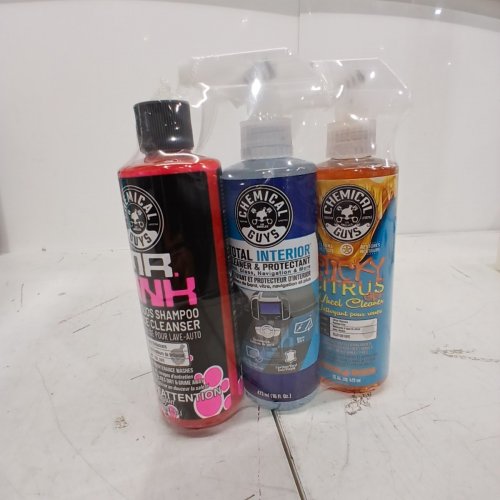 3PC ASSORTED CHEMICAL GUYS CAR CARE CLEANING PRODUCTS - 473 ML EACH image 2