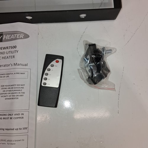 REDDY HEATER ELECTRIC WORKSPACE GARAGE AND UTILITY HEATER - 7500W, 240 V, 32 AMP-BLACK AND RED - (MODEL: EWR7500) image 4