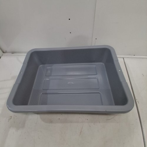 RUBBERMAID COMMERCIAL BUS/UTILITY TOTE - 20" X 15" X 5" - GREY (MODEL: 3349GRA) image 2