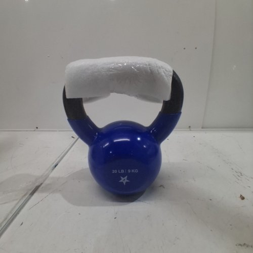 YES4ALL VINYL COATED KETTLEBELL WEIGHT - 20LBS - BLUE image 2