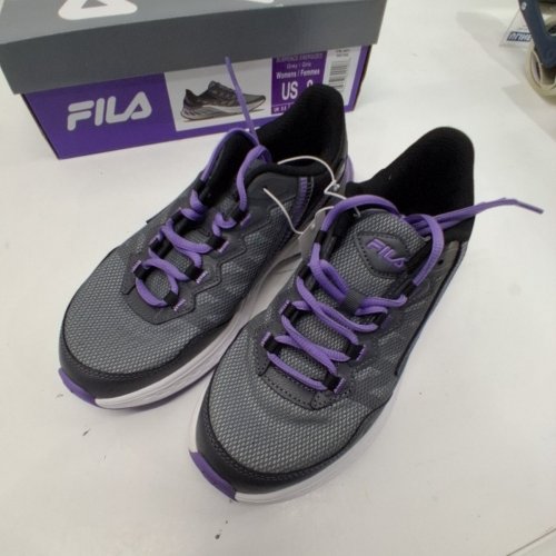 WOMEN'S FILA SUSPENCE ENERGIZED RUNNING SHOES - SIZE 8 - GREY, PURPLE (MODEL: 5667008) image 2