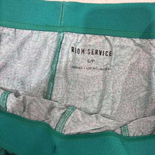 WOMEN'S ROOM SERVICE LOUNGE SHORTS - SMALL - GREEN FLORAL image 2