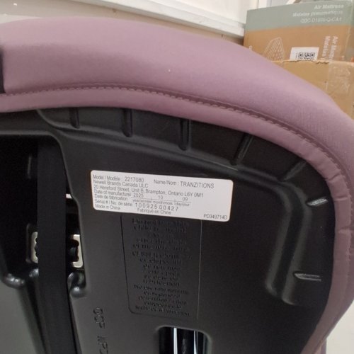 GRACO TRANZITIONS 3-IN-1 LIGHTWEIGHT ADJUSTABLE HEIGHT HARNESS BOOSTER CAR SEAT WITH CUP HOLDERS - 100LBS MAX - PURPLE (MODEL: 2217080) image 2