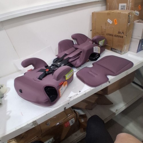 GRACO TRANZITIONS 3-IN-1 LIGHTWEIGHT ADJUSTABLE HEIGHT HARNESS BOOSTER CAR SEAT WITH CUP HOLDERS - 100LBS MAX - PURPLE (MODEL: 2217080) image 3