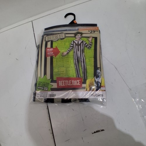 BOYS RUBIES BEETLEJUICE COSTUME - MEDIUM (8-10) - WHITE/BLACK (STYLE: 1001534) image 3