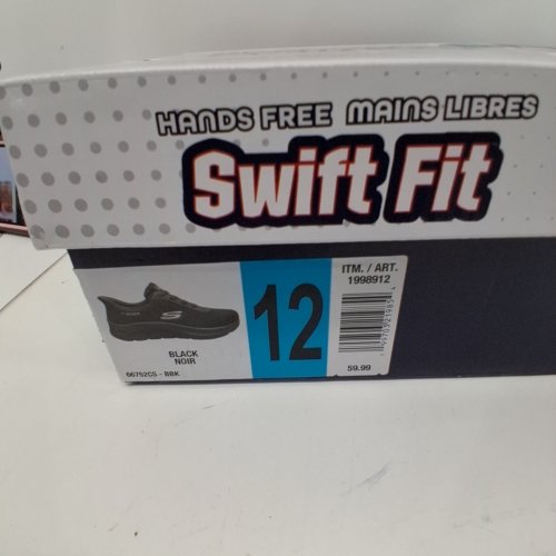 MEN'S SKECHERS SWIFT FIT SHOES - SIZE 12 - BLACK (STYLE: 1998911) image 2